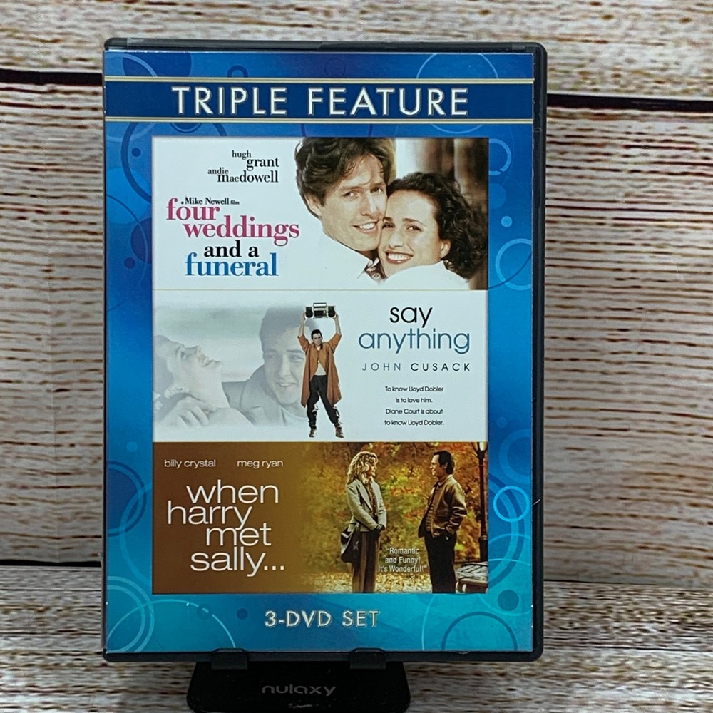 Triple Feature DVD Four Weddings and a Funeral Say Anything When Harry Met Sally